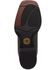 Image #7 - Dan Post Girls' Salina Western Boots - Broad Square Toe, Chocolate/turquoise, hi-res