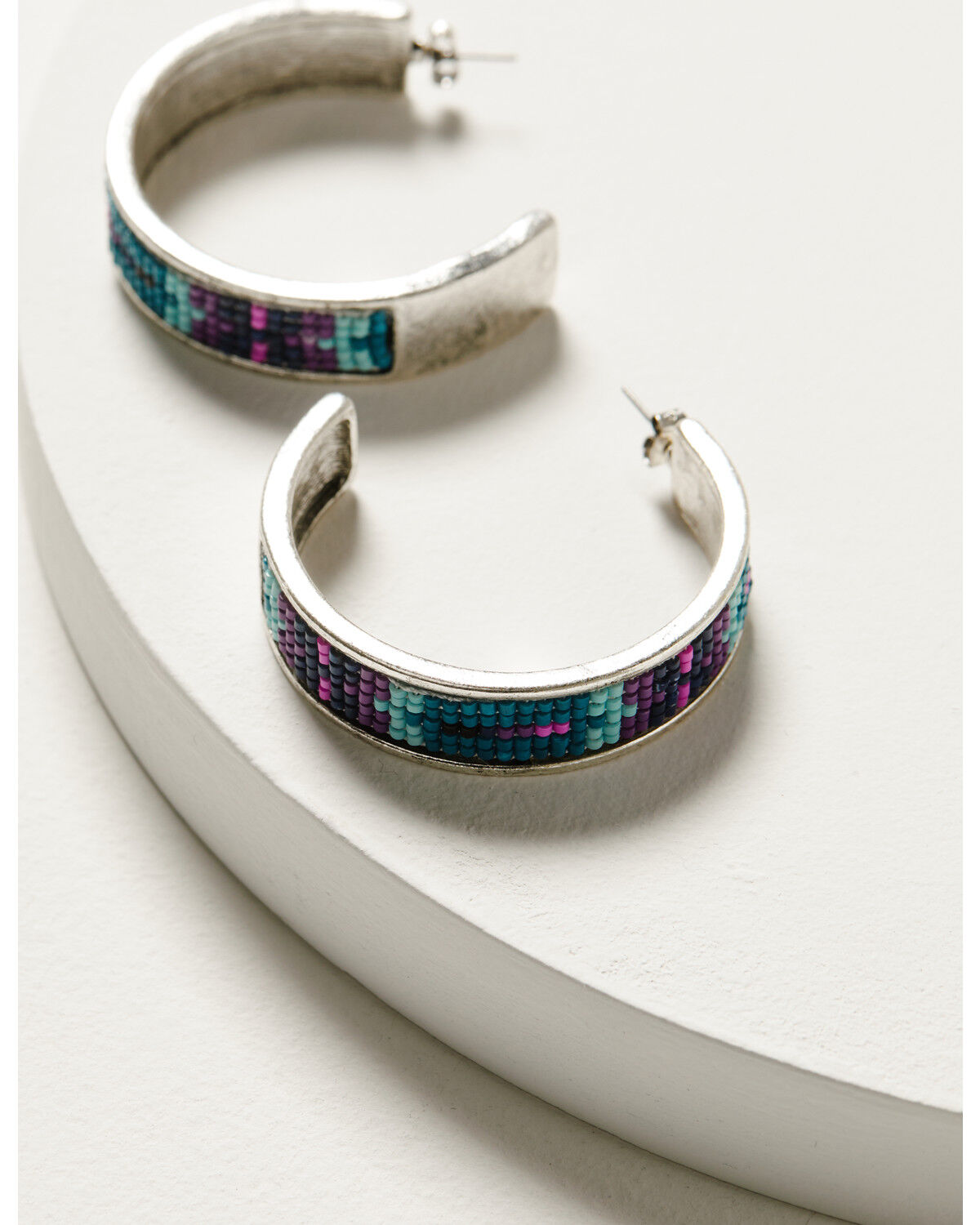 Image #1 - Idyllwind Women's Lealand Lane Hoop Earrings, Silver, hi-res
