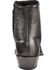 Image #7 - Abilene Western Wingtip Zipper Boots - Snip Toe, Black, hi-res