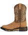 Image #3 - Ariat Boys' WorkHog® Western Boots - Round Toe, Aged Bark, hi-res