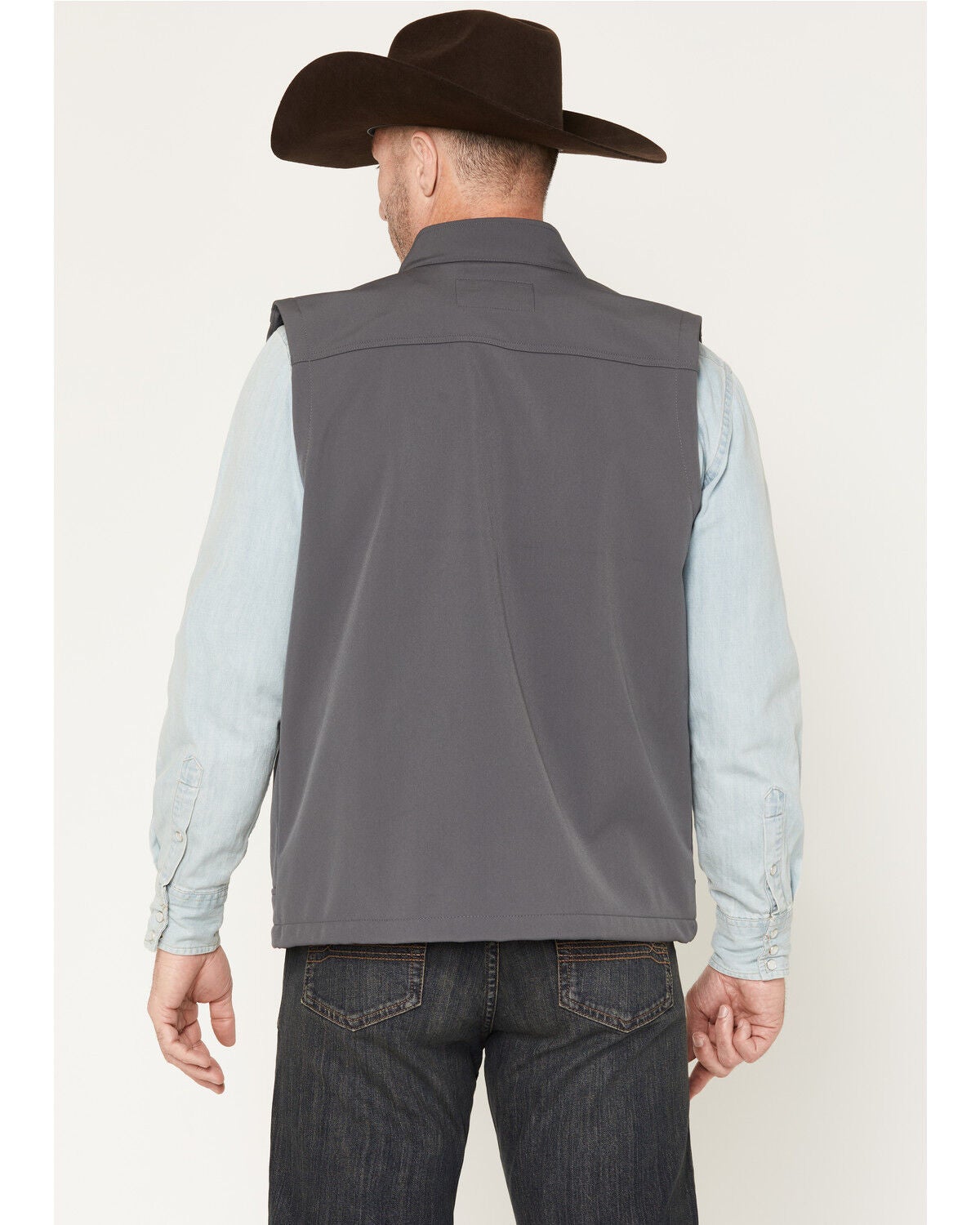 Image #4 - Cody James Men's Estacado Solid Concealed Carry Softshell Vest - Big, Charcoal, hi-res