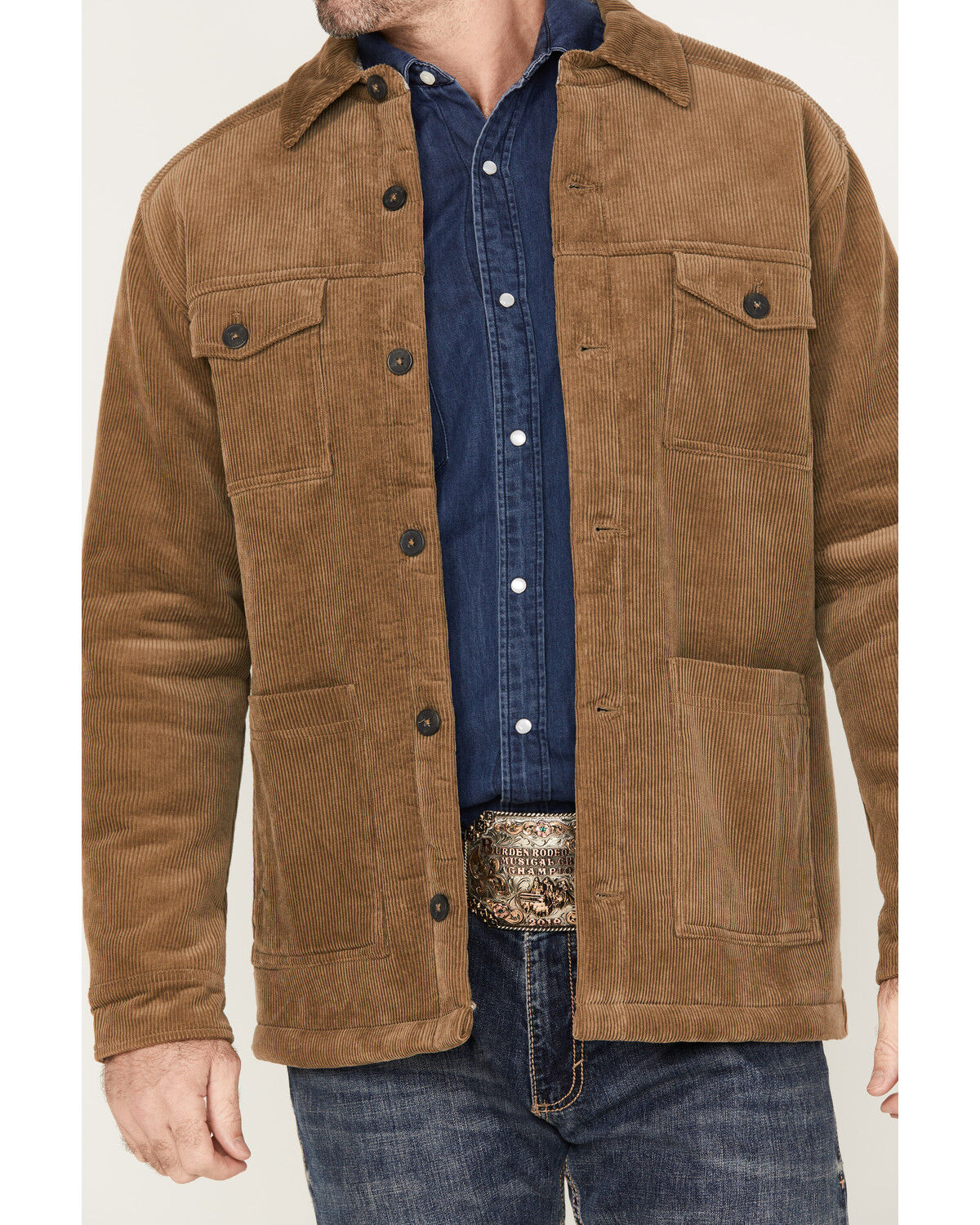 Image #3 - Moonshine Spirit Men's Barn Door Bonded Button Down Corduroy Jacket , , hi-res