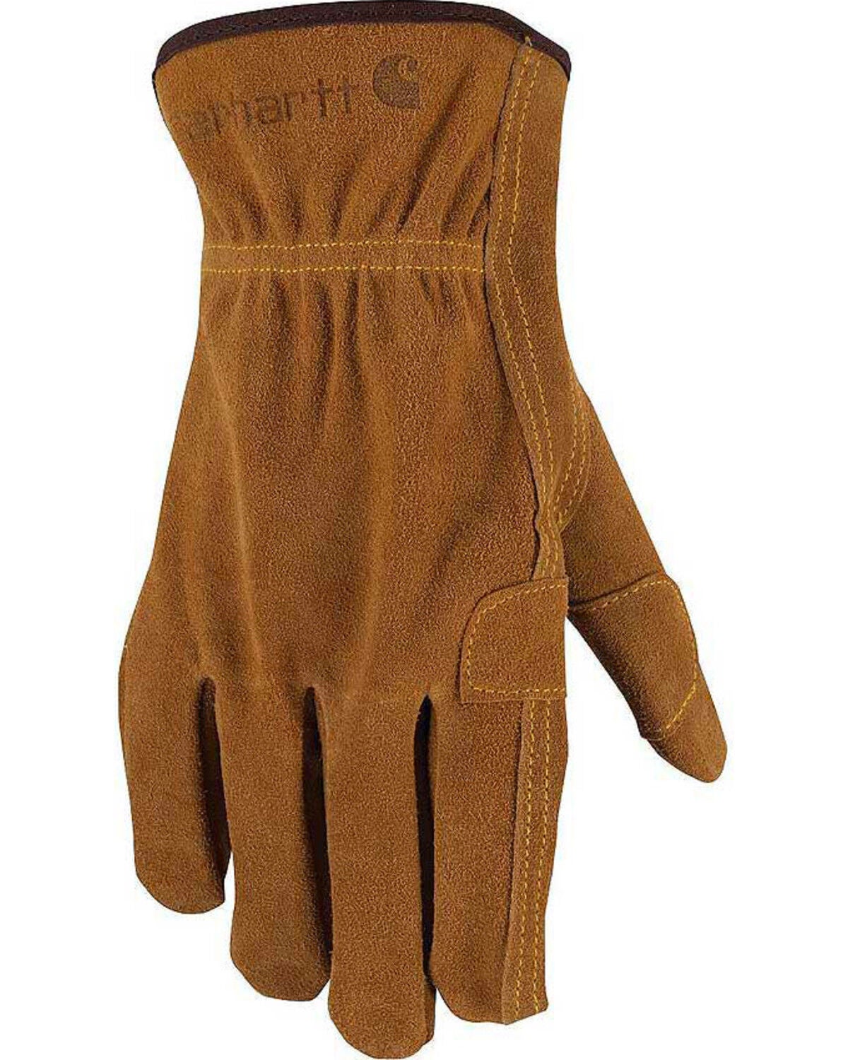 Carhartt Men's Suede Fencer Work Gloves, Brown, hi-res