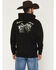 Image #1 - Seager Men's Los Rios Midweight Graphic Hooded Sweatshirt, Black, hi-res