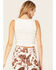 Sadie & Sage Women's Wait A Minute Smocked Tank Top, White, hi-res