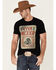 Southern Sierra Men's Black Viva Mexico Graphic Short Sleeve T-Shirt , Black, hi-res