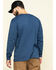 Carhartt Men's Solid Pocket Long Sleeve Work T-Shirt , Heather Blue, hi-res
