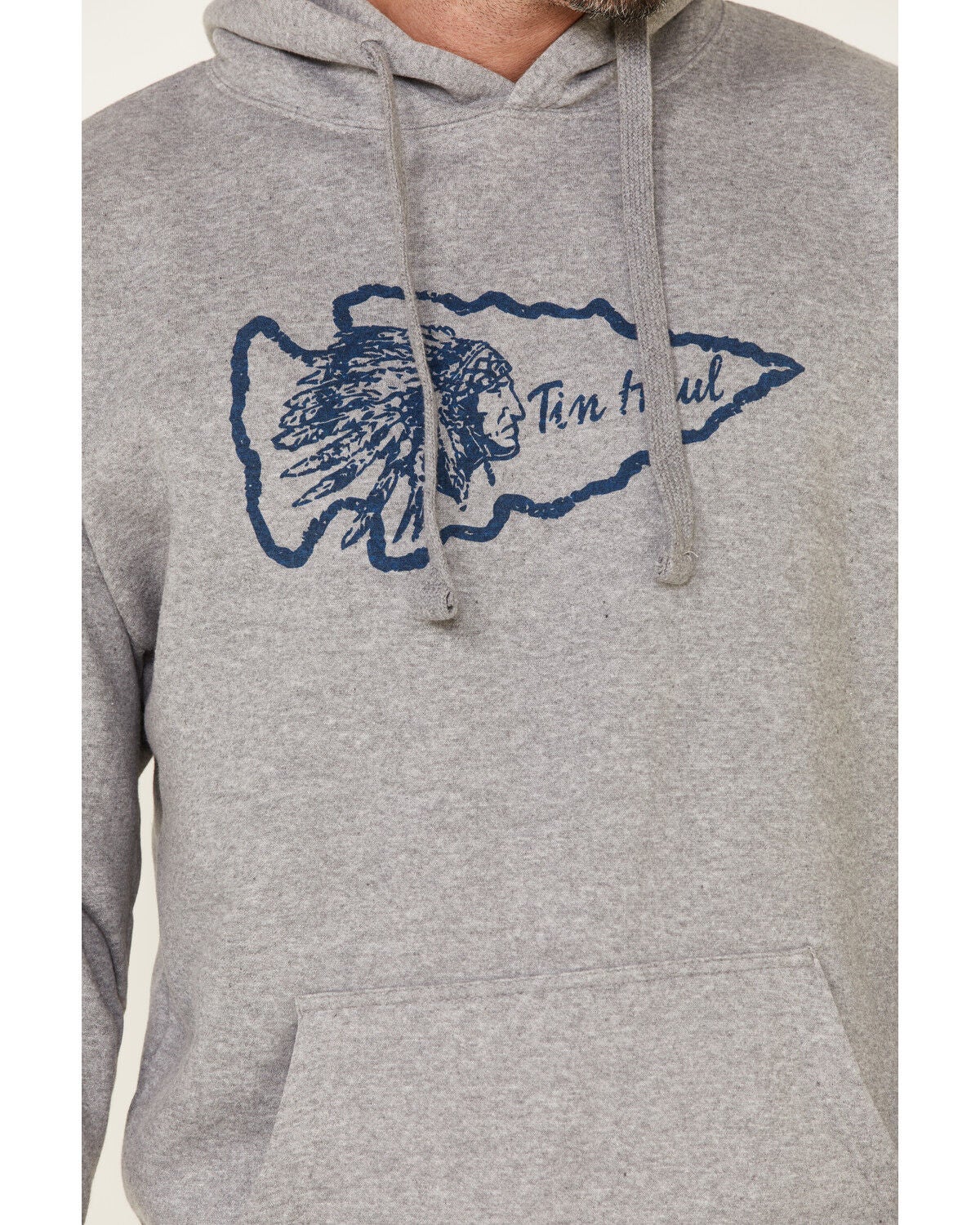 Image #3 - Tin Haul Men's Gray Native Arrowhead Graphic Hooded Sweatshirt, , hi-res