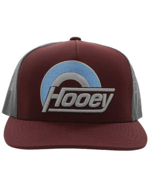 Image #3 - Hooey Men's Suds Logo Embroidered Trucker Cap, Maroon, hi-res