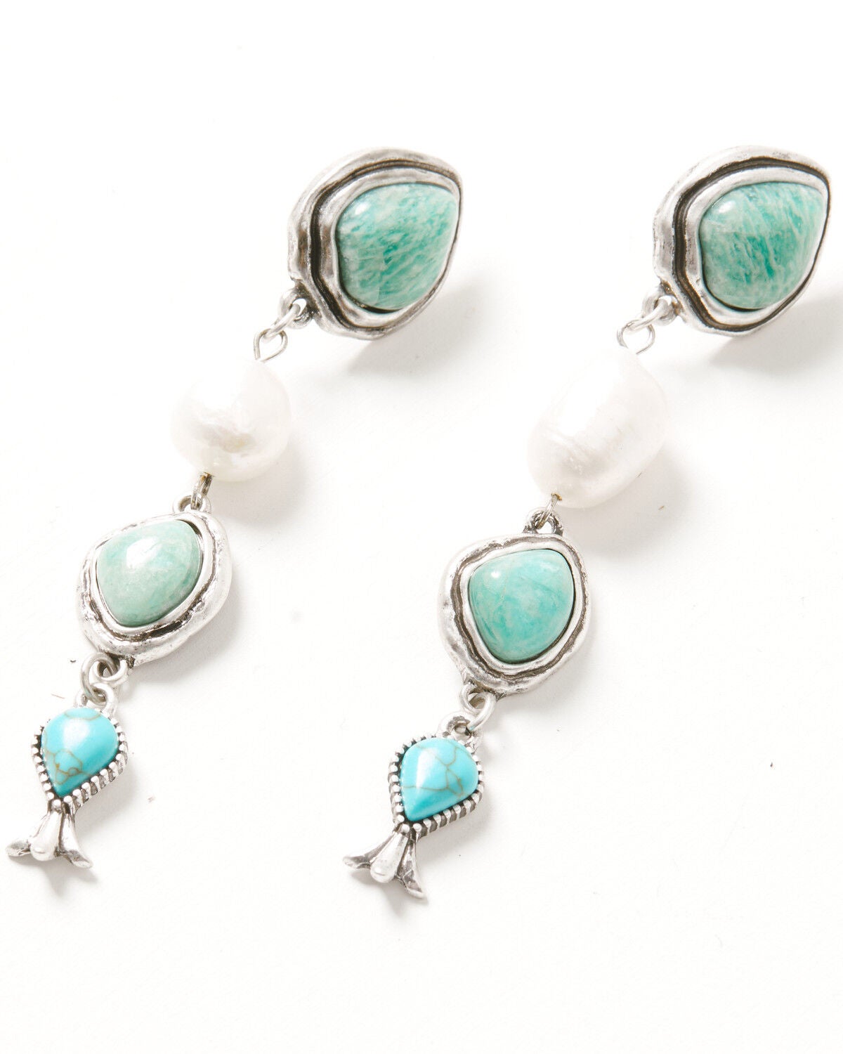 Shyanne Women's Western Romance Earrings, Silver, hi-res