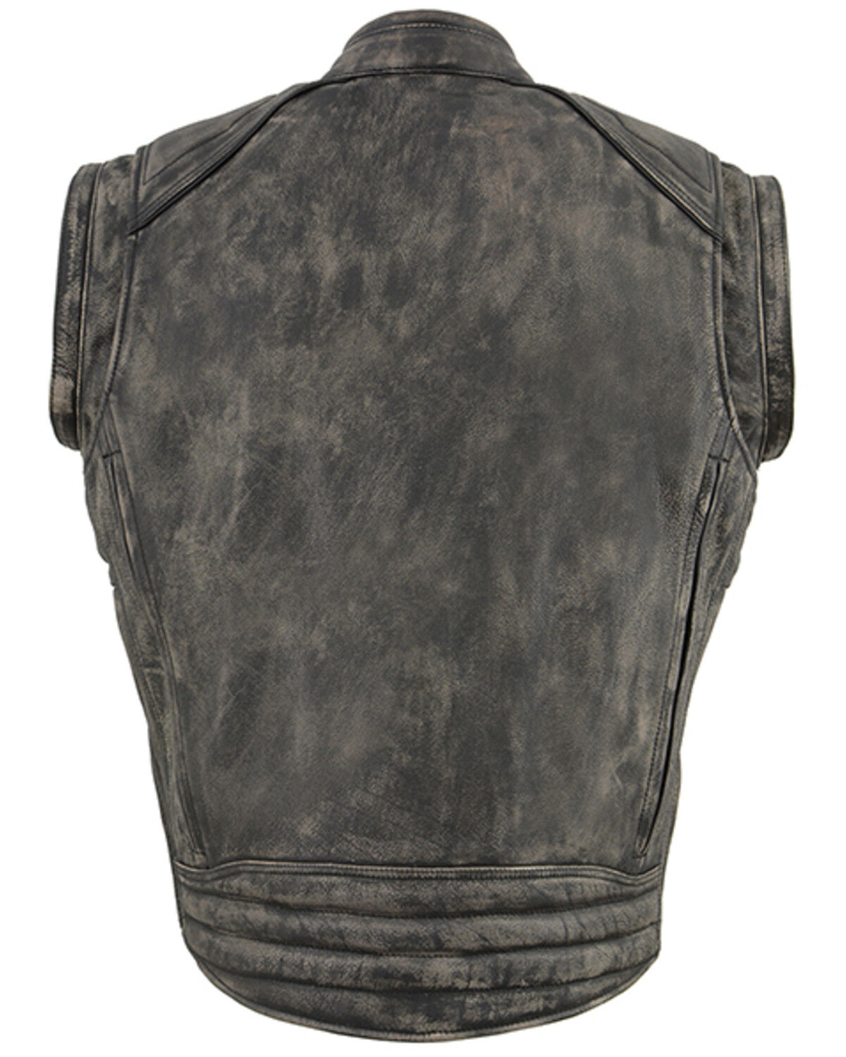 Image #3 - Milwaukee Leather Men's Distressed 2 In 1 Motorcycle Jacket - 4X, Brown, hi-res