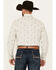 Image #4 - Rough Stock by Panhandle Men's Steer Head Print Long Sleeve Pearl Snap Western Shirt, Natural, hi-res