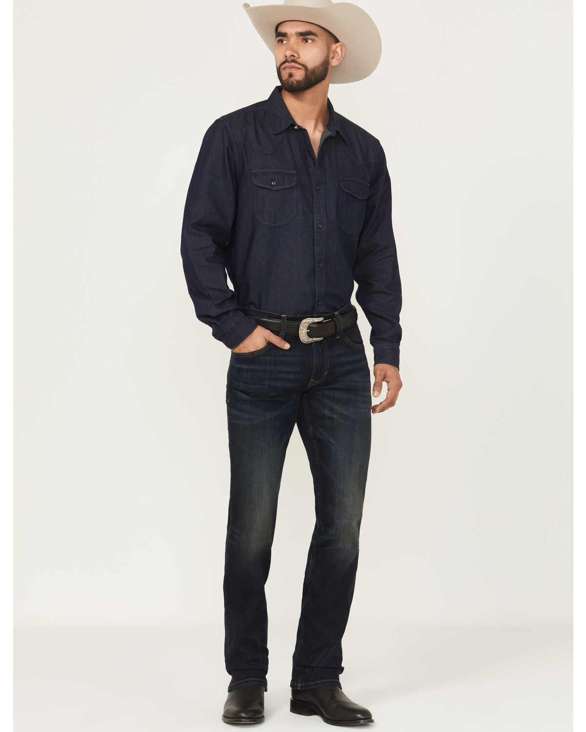 Image #1 - Cody James Black 1978® Men's Tyler Slim Straight Stretch Denim Jeans, Dark Wash, hi-res