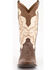 Image #4 - Ferrini Men's Nash Exotic Ostrich Leg Western Boots - Square Toe, Brown, hi-res