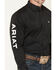 Image #3 - Ariat Men's Long Sleeve Logo Long Sleeve Western Shirt, Black, hi-res