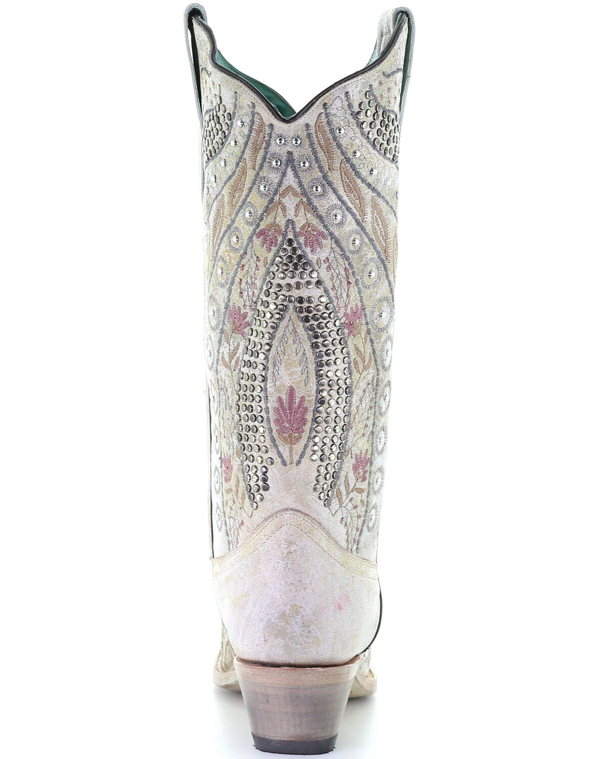 E1547 Details about   CORRAL Women's Crystal Floral Embroidery Western Boot Snip Toe 