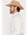 Image #2 - Ely Walker Men's Wallpaper Floral Stripe Print Long Sleeve Snap Western Shirt - Big, Cream, hi-res