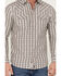 Image #3 - Moonshine Spirit Men's Southern Boy Striped Long Sleeve Pearl Snap Western Shirt, Cream, hi-res