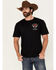 Image #2 - Riot Society Men's Boot Barn Exclusive Fiesta Cowgirl Short Sleeve Graphic T-Shirt, Black, hi-res