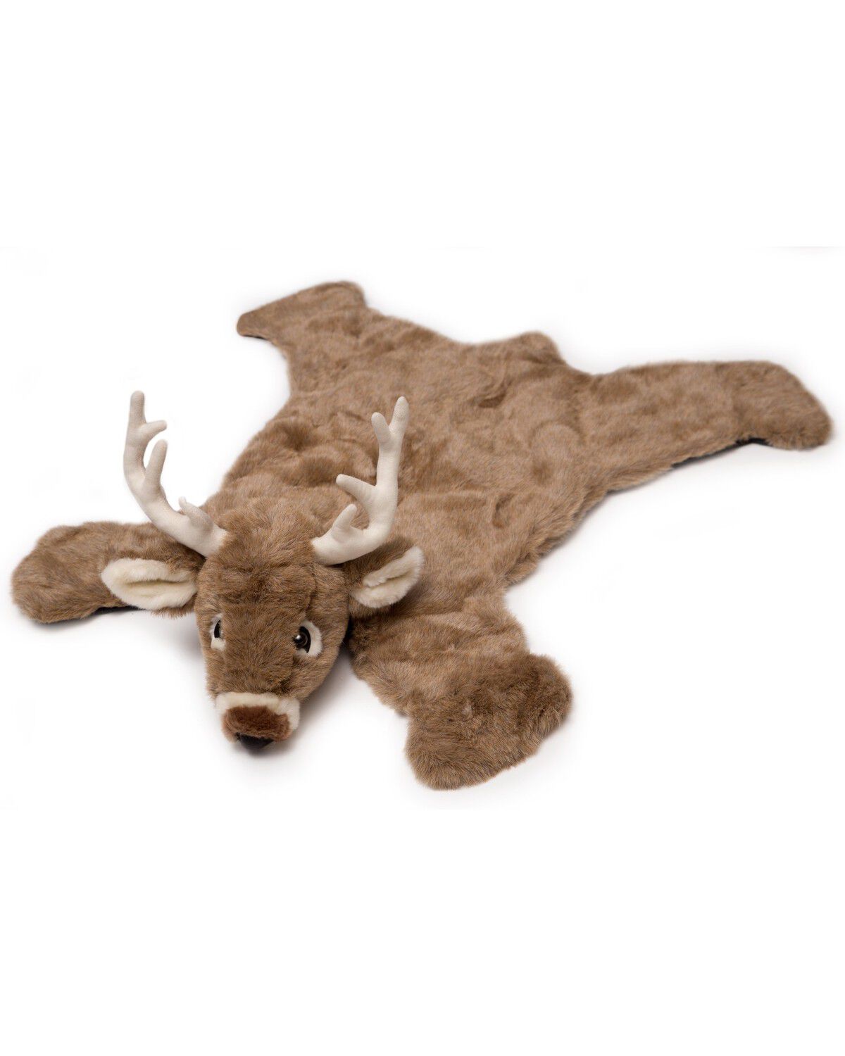 Image #1 - Carstens Home Large White Tail Deer Kids Animal Rug, Brown, hi-res
