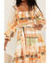 Flying Tomato Women's Patchwork Ruffle Midi Dress, Orange, hi-res