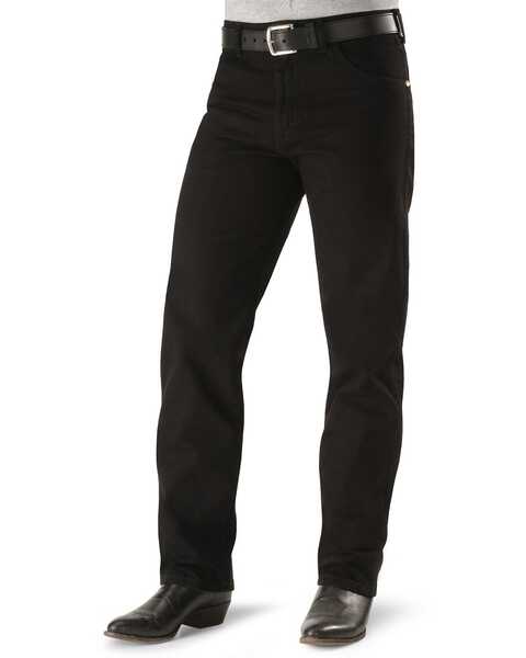 Image #2 - Wrangler Jeans - 13MWZ Original Fit Prewashed Colors - Big 44" to 52" Waist, Shadow Black, hi-res