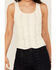 Image #3 - Idyllwind Women's Sevier Studded Ribbed Tank Top, Ivory, hi-res