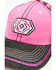 Image #2 - Trenditions Women's Catchfly Embroidered Southwestern Baseball Cap , Pink, hi-res