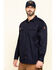 Image #3 - Hawx Men's FR Long Sleeve Woven Work Shirt - Tall , Navy, hi-res
