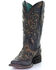 Image #6 - Corral Women's Camo Inlay With Studs Western Boots - Square Toe, Black, hi-res