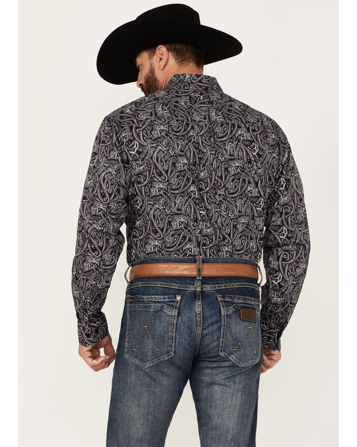 Image #4 - Cinch Men's Paisley Print Long Sleeve Button-Down Western Shirt, , hi-res
