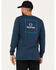 Image #4 - Brixton Men's Alpha Square Logo Graphic Long Sleeve T-Shirt, Navy, hi-res