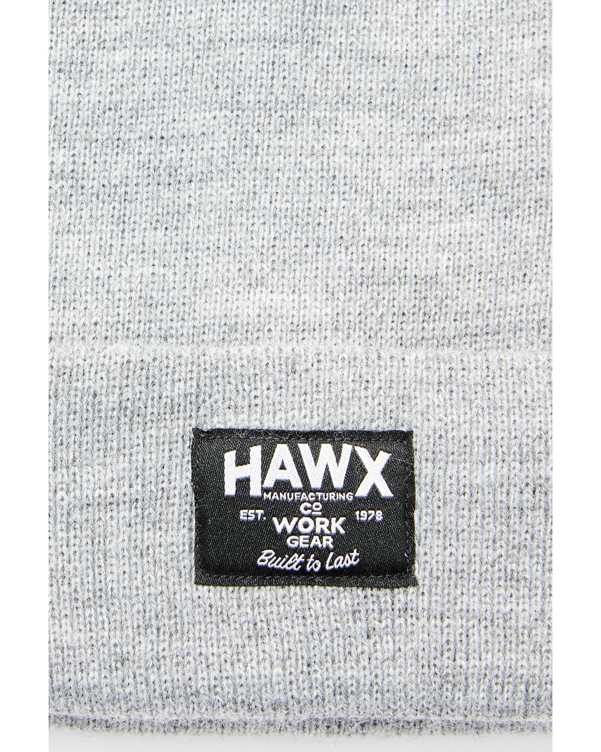 Image #2 - Hawx Fleece Lined Work Beanie, Grey, hi-res