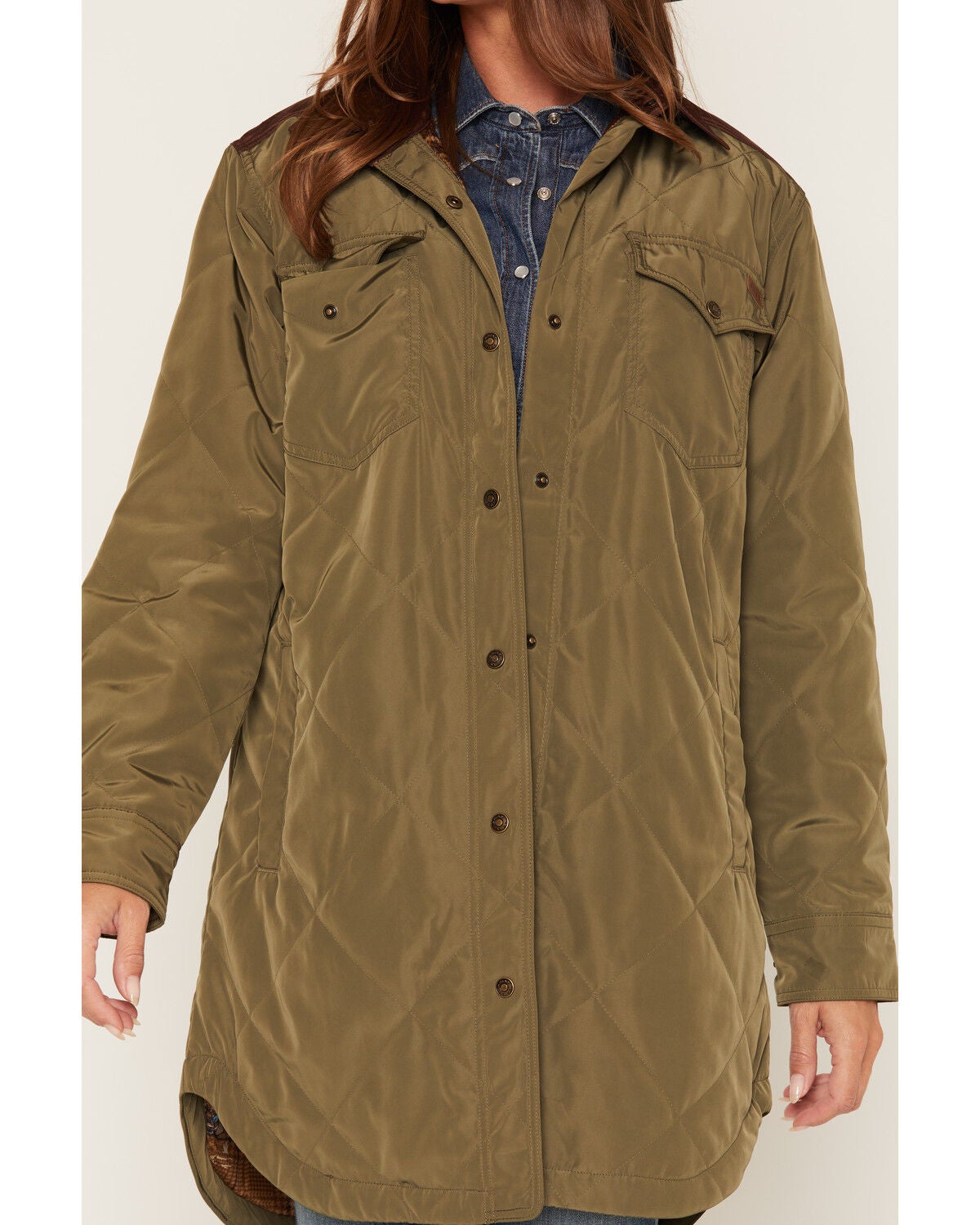 Image #3 - Ariat Women's Dilon Parka Jacket, Green, hi-res