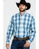 Image #1 - Resistol Men's Heitmiller Ombre Large Plaid Long Sleeve Western Shirt, , hi-res