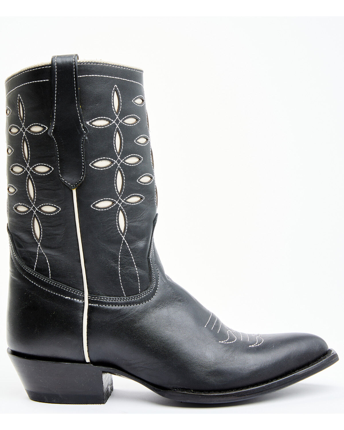 Image #2 - Planet Cowboy Women's Pee-Wee Pair-A-Dice Leather Western Boot - Snip Toe, Black, hi-res
