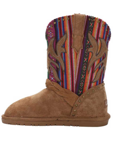 Image #3 - Lamo Footwear Kids' Wrangler Boots - Round Toe , Chestnut, hi-res