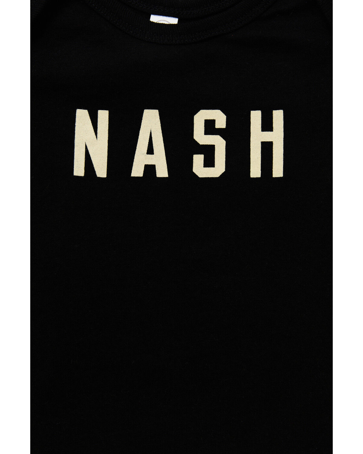 Image #2 - The NASH Collection Infant Boys' NASH Short Sleeve Onesie, Black, hi-res