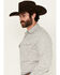Image #2 - Wrangler Retro Men's Floral Print Long Sleeve Snap Western Shirt - Tall, White, hi-res