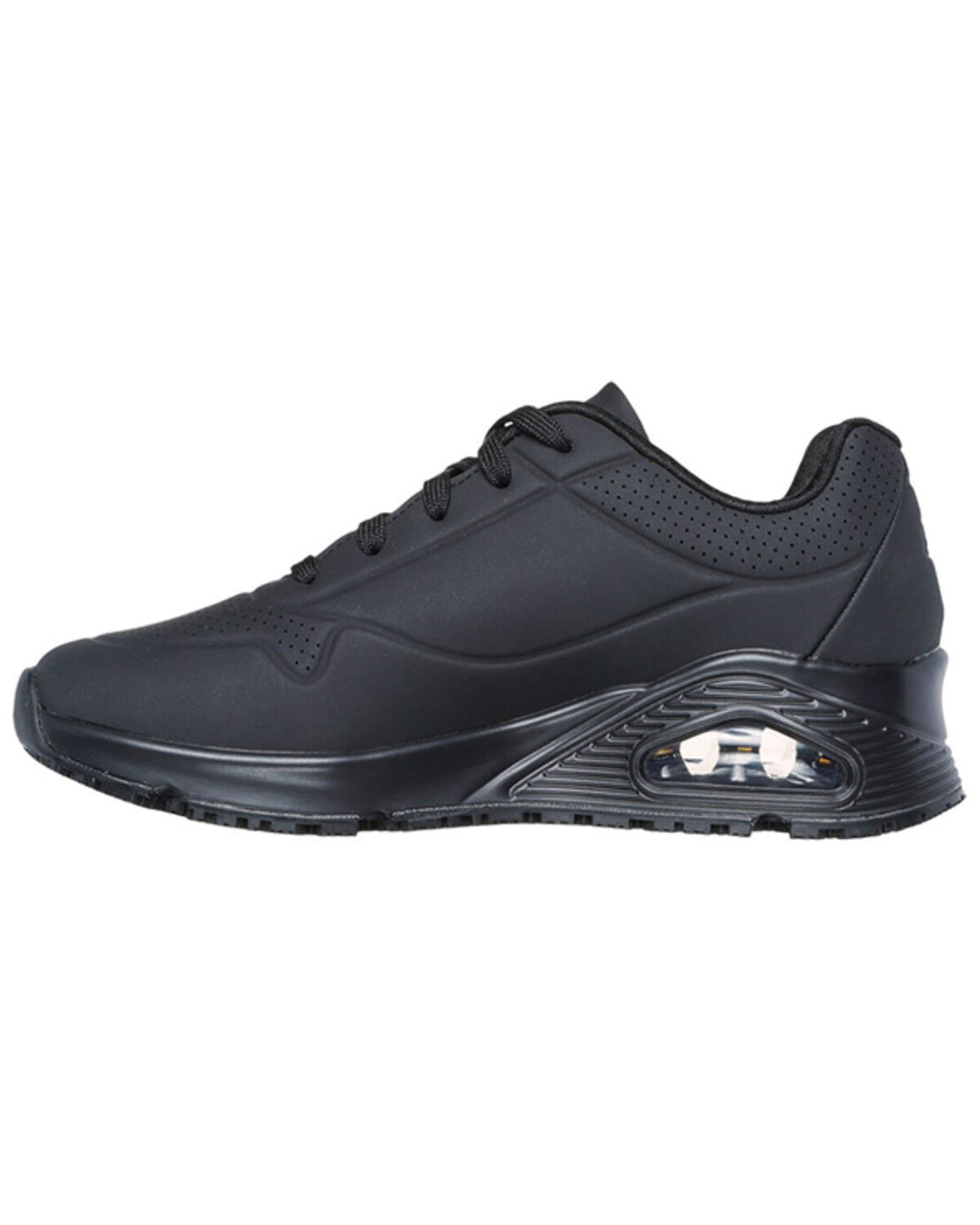 Image #2 - Skechers Women's Relaxed Fit Uno Sr Work Shoes - Round Toe, Black, hi-res