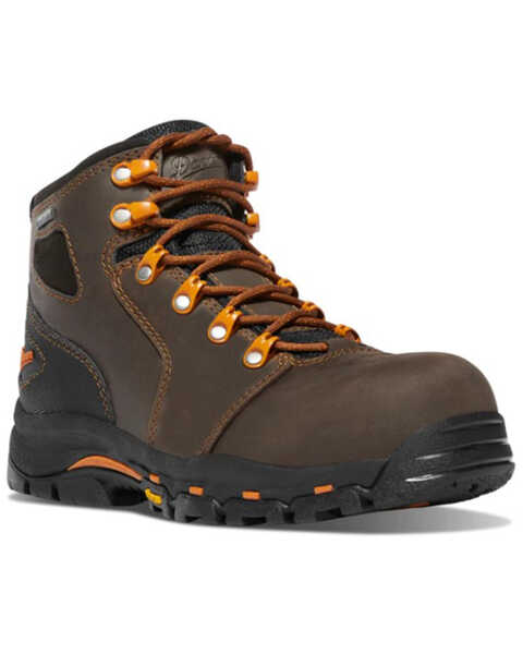 Image #1 - Danner Women's Vicious Work Waterproof Lace-Up Boots - Composite Toe , Brown, hi-res