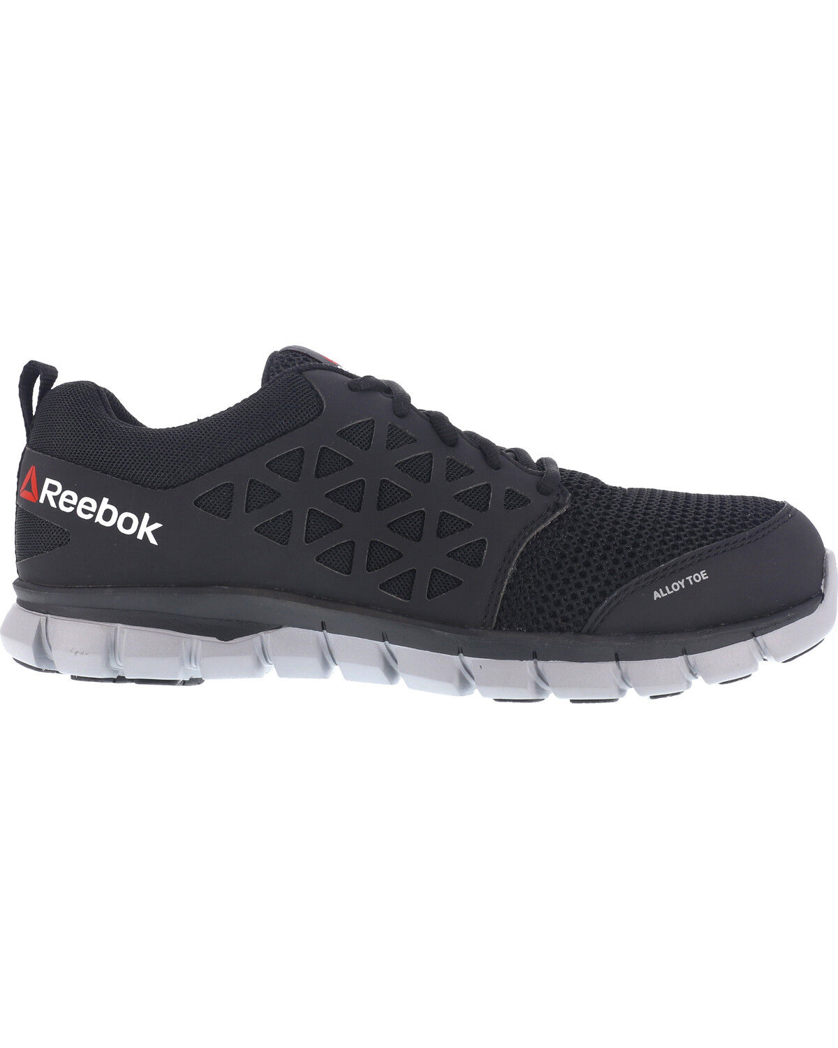 Image #3 - Reebok Women's Sublite Cushion Athletic Work Oxfords - Alloy Toe, Black, hi-res