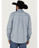 Image #4 - Cody James Men's Buckle Up Chambray Striped Button-Down Long Sleeve Stretch Western Shirt, Light Blue, hi-res