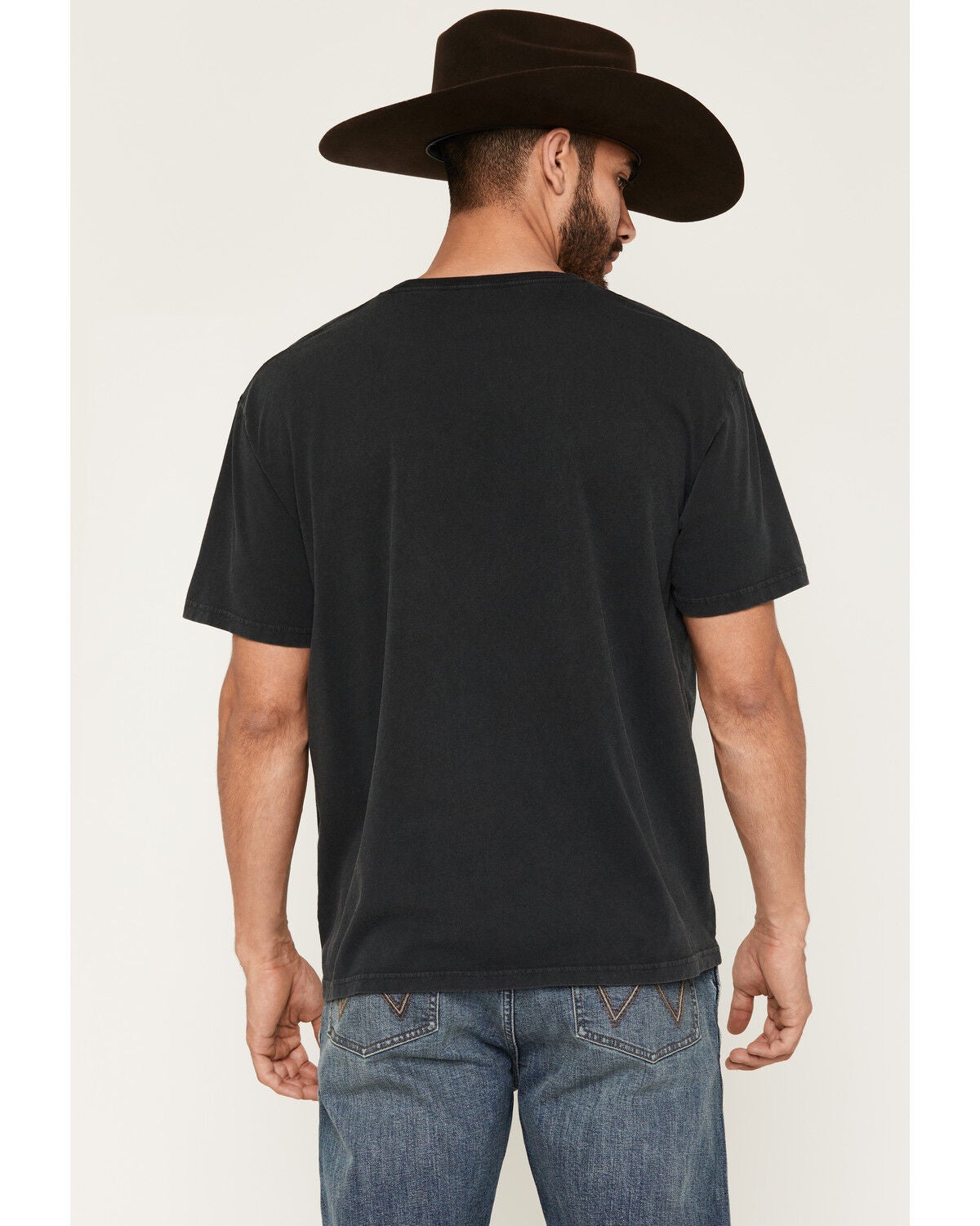 Image #4 - Wrangler Men's Riley Green Short Sleeve Graphic T-Shirt, Black, hi-res