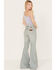 Image #3 - Wrangler Retro Women's Light Wash High Rise Washed Out Aubrey Flare Jeans, , hi-res