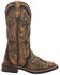 Image #2 - Laredo Women's Bouquet Western Performance Boots - Broad Square Toe, Brown, hi-res