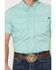 Image #3 - Rock & Roll Denim Men's TEK Core Striped Short Sleeve Pearl Snap Stretch Western Shirt, Turquoise, hi-res