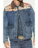 Image #3 - Cody James Men's Southwestern Blanket Yoke Unlined Denim Jacket, Medium Wash, hi-res