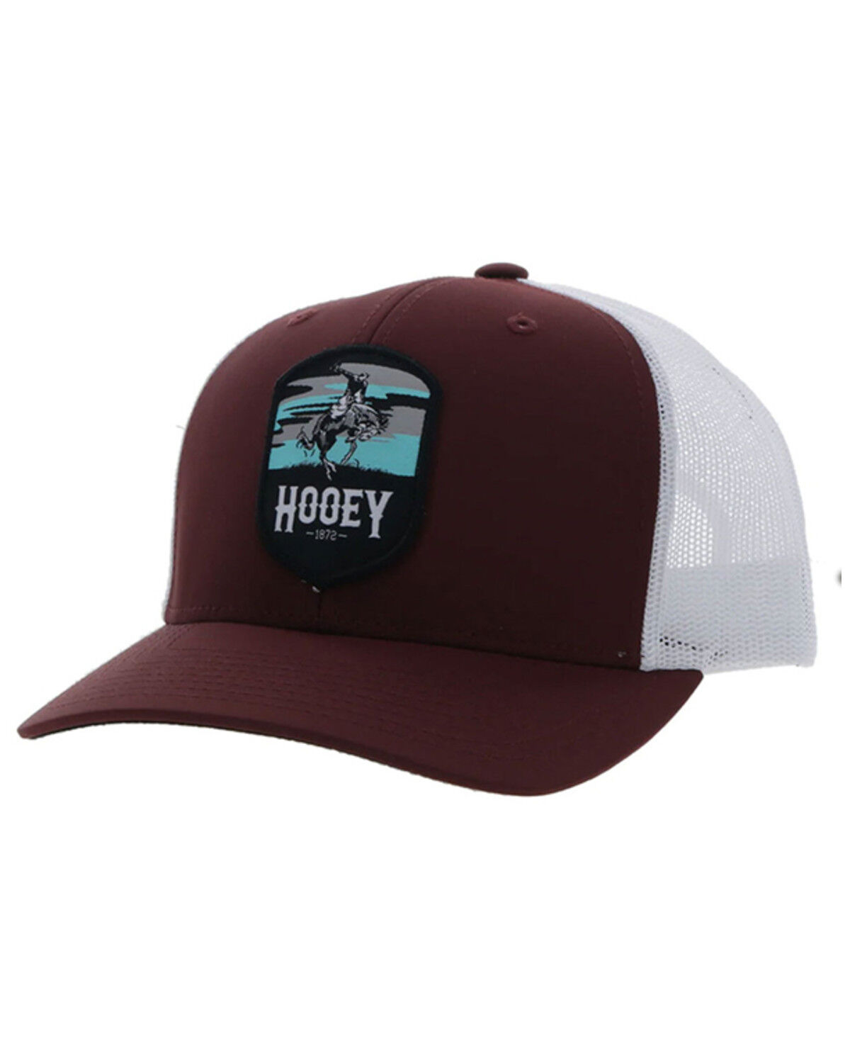 Image #1 - Hooey Kids' Cheyenne Ball Cap, Maroon, hi-res