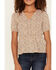 Image #3 - Hayden LA Girls' Ditsy Floral Print Puff Sleeve Top, Blush, hi-res